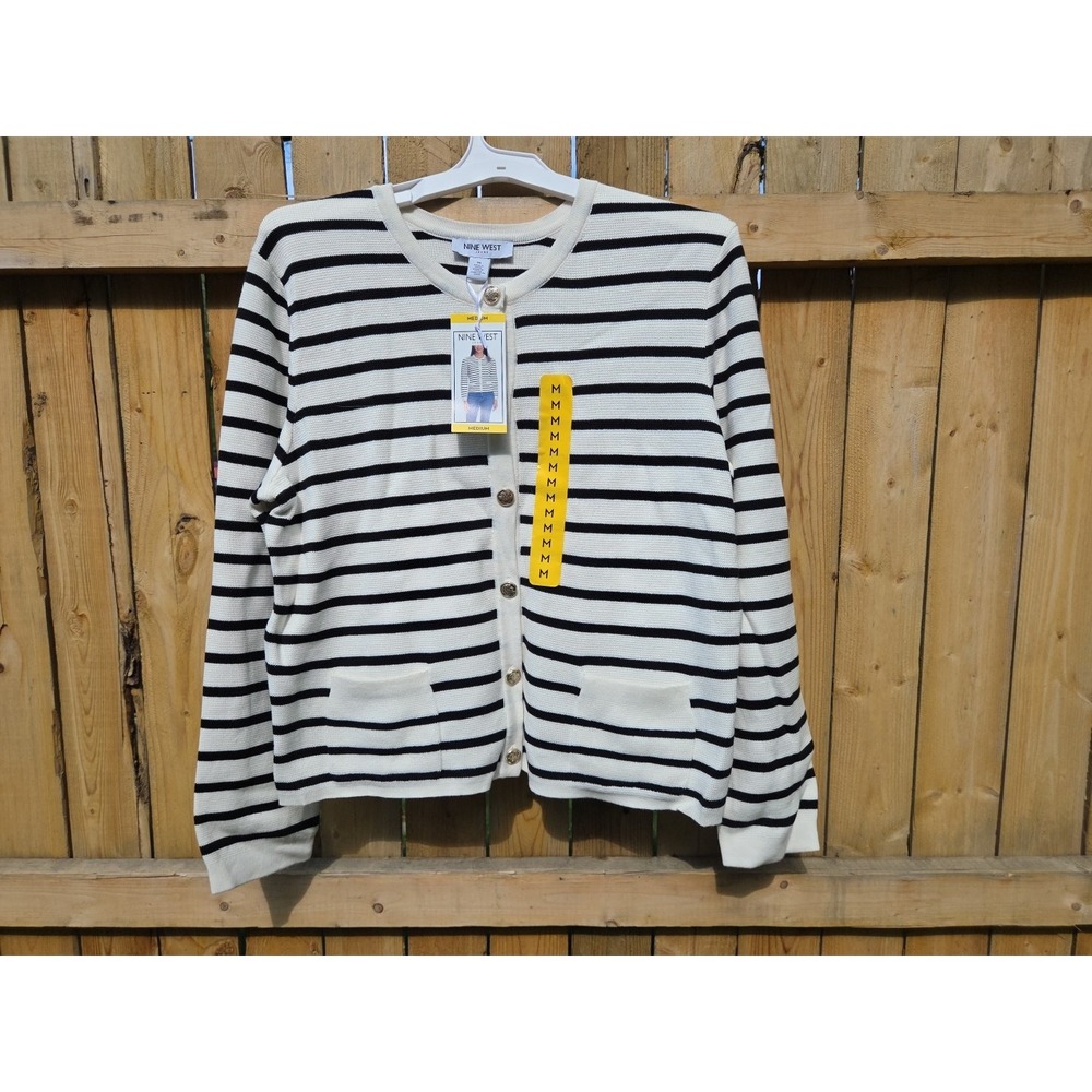 Nine West Women's‎ Relaxed Fit Elegant Spring Cardigan Medium